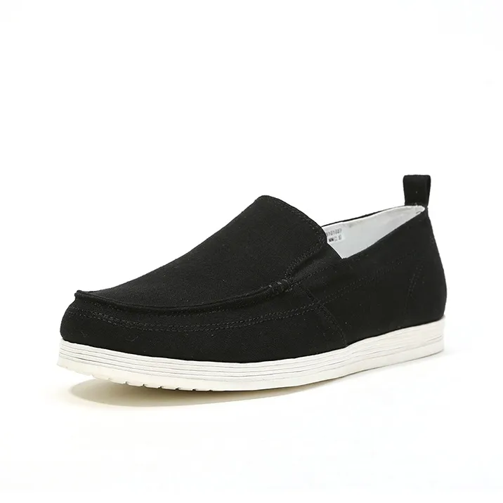 Old Meihua Casual Shoes Men Low Top Black/Green-2