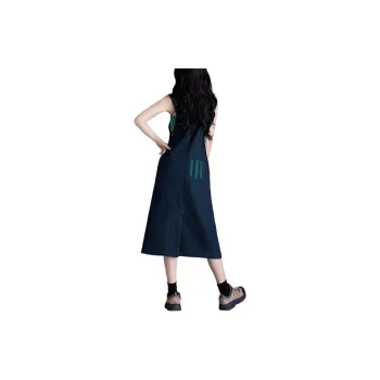 You Cow Me Pants Sleeveless Dress Women's Blue