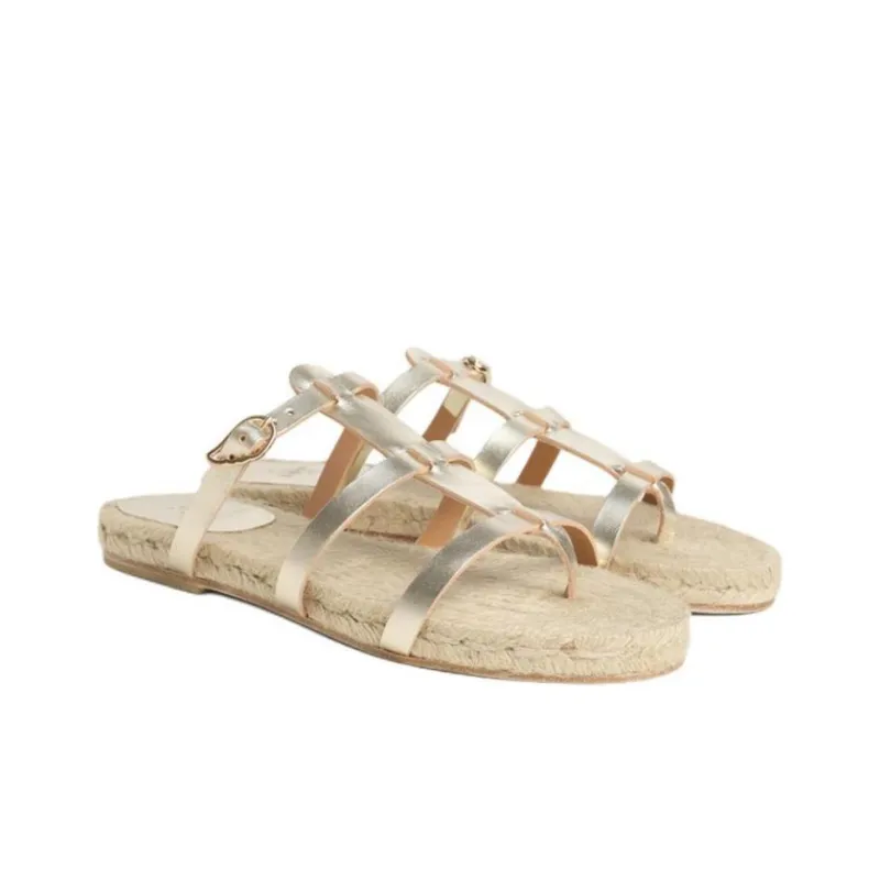 ANCIENT GREEK SANDALS x Castañer Rubber Sole Flip Flops Women's Platinum-2