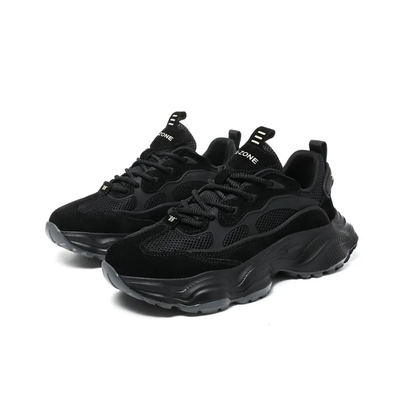 X-ZONE Breathable Impact-Resistant Lightweight Height Increasing Low-Top Chunky Sneakers Men's-10