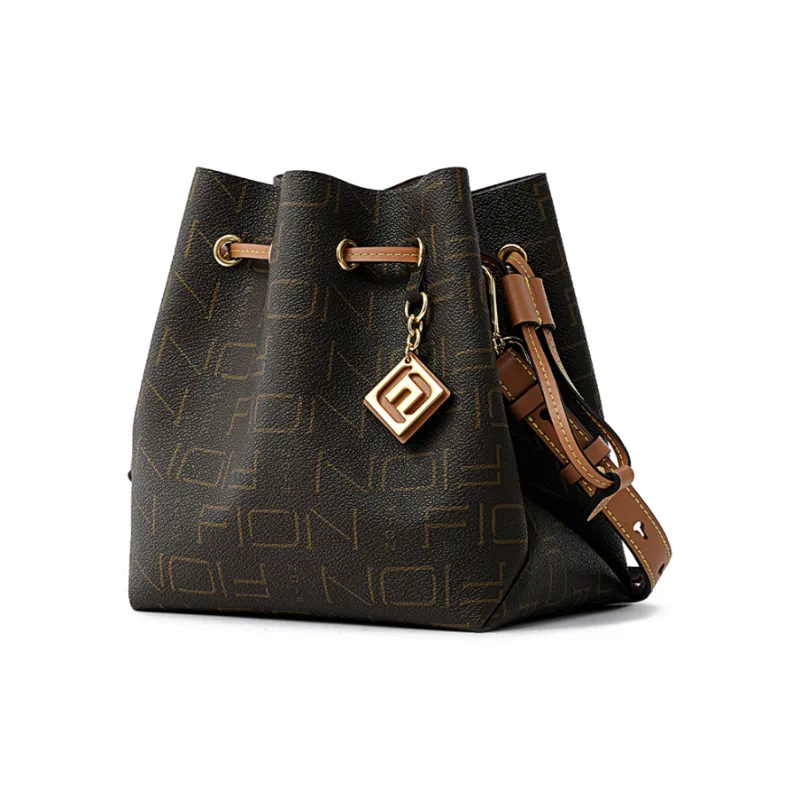 FION Shoulder Bags Coffee/Tea Brown-1