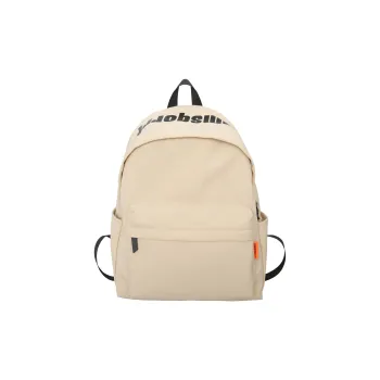 MOK Nylon Backpack Unisex Ivory/Black/Burgundy/Light Brown/Green