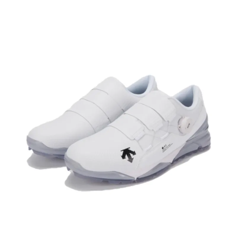 DESCENTE GOLF Non slip Lightweight Low Top Golf Shoes Men's White-1