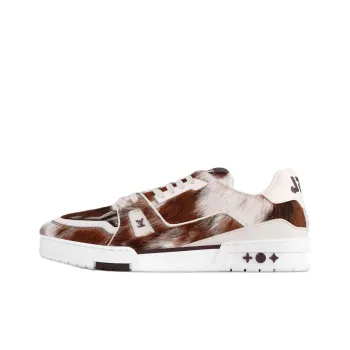 LOUIS VUITTON Trainer Low-Top Skateboard Shoes Men's Brown