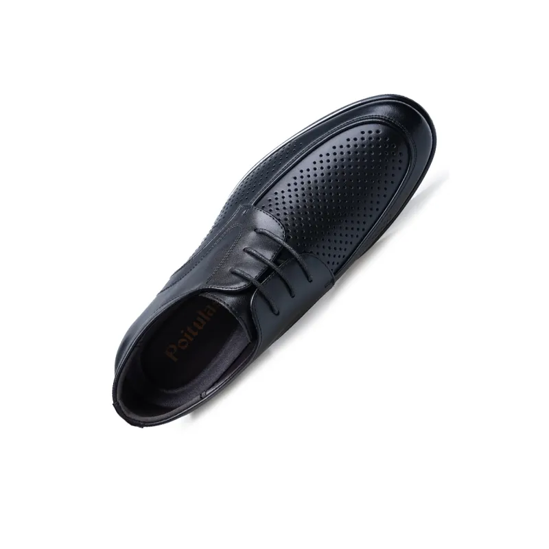 Poitulas Dress Shoes Men's Black-1