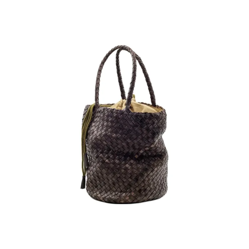 Dragon Diffusion Buffalo Calfskin Bucket Bags Handbags Women's Gray-1