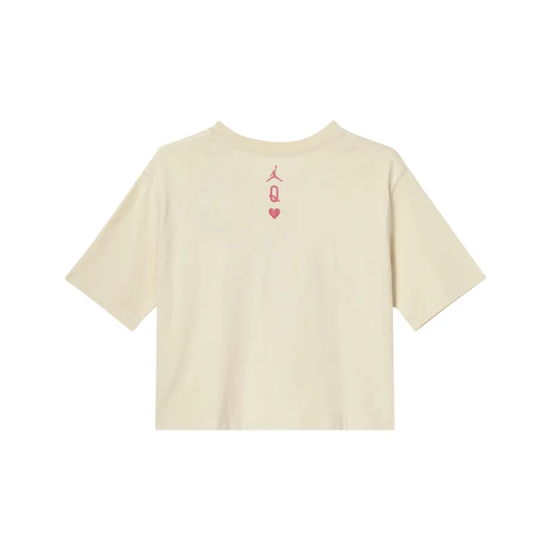 Jordan T Shirts Women's Light Yellow-1