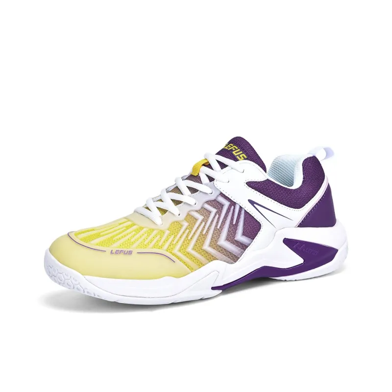 LEFUS Cushioned Slip-Resistant Abrasion-Resistant Breathable Low-Top Badminton Shoes Unisex-1