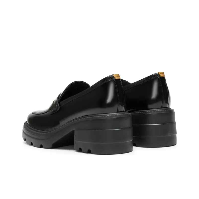 Staccato Shiny Loafers 7cm Women's Black-3