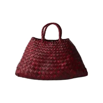 Dragon Diffusion Leather Handbag Trumpets Women's Bordeaux