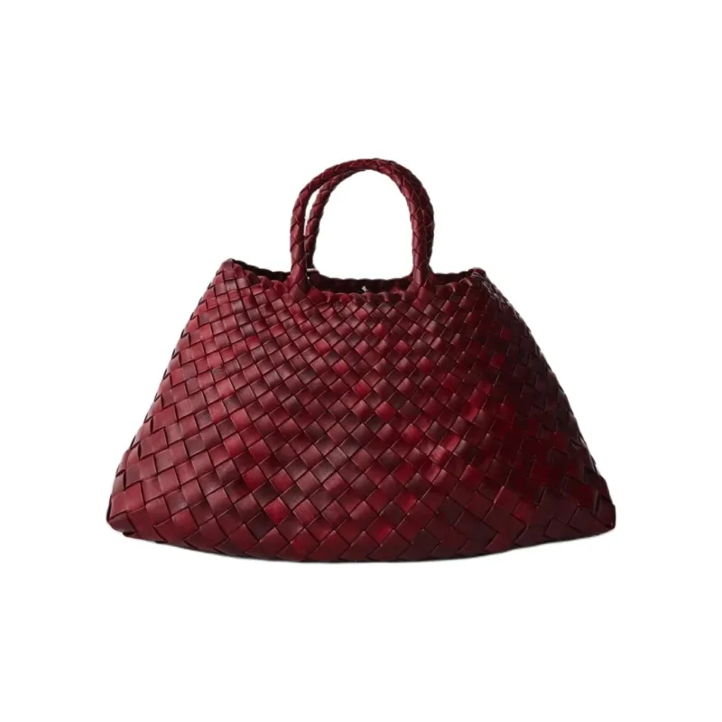 Dragon Diffusion Leather Handbag Trumpets Women's Bordeaux-0