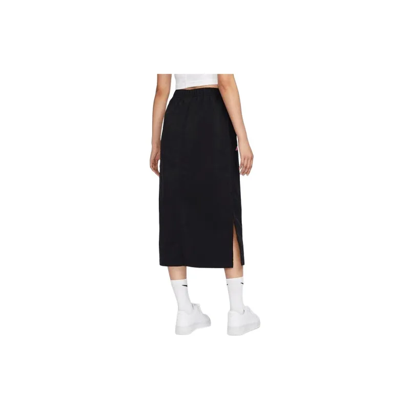 Nike Casual Long Skirts Women's Black-1