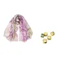 Beige Pink+Random Silk Scarf Buckle