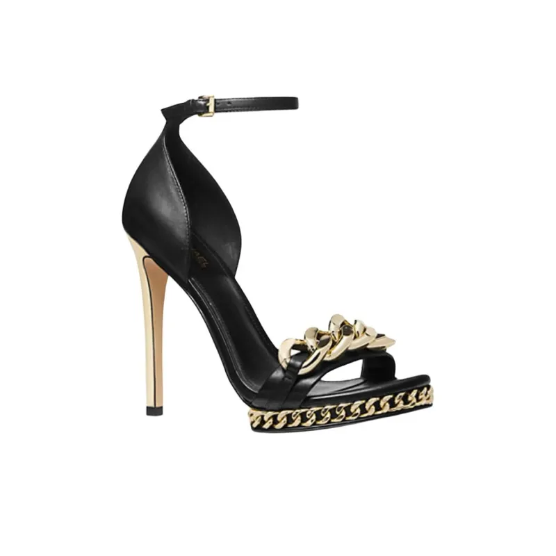 MICHAEL KORS Jordyn Strap Sandals 12cm Women's Black-2