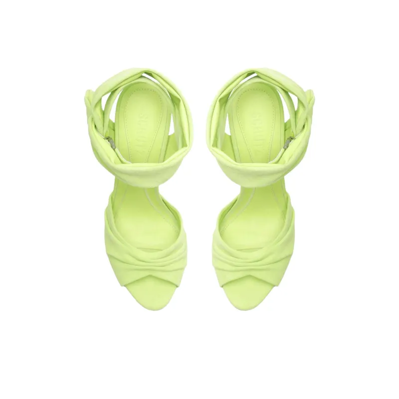 Schutz Adlyn Strap Sandals 10.5cm Women's Green-4
