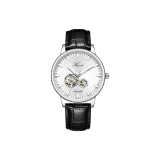 White Dial Leather Strap