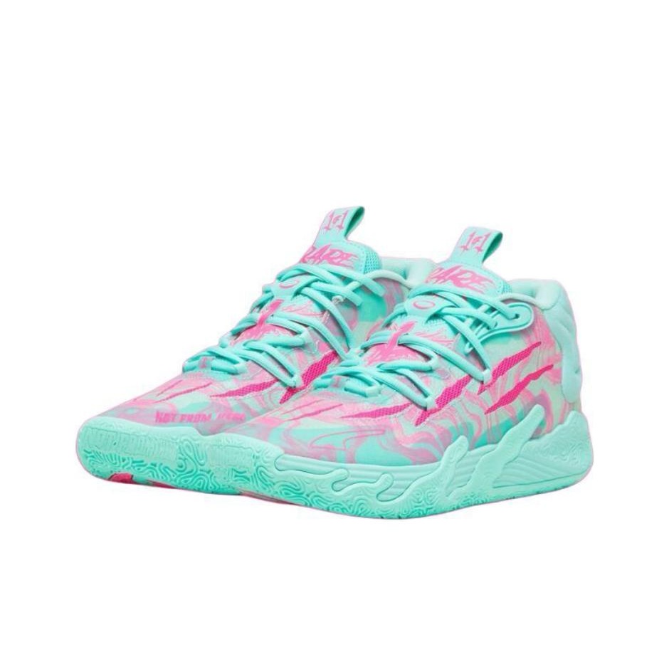 【アウトレット☆送料無料】 Ball LaMelo PUMA MB.03 POIZON - 9.5 M US Teal/Pink Miami ミルク