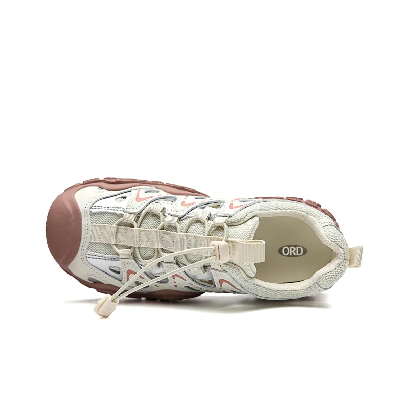 ORD Height Increasing Wear Resistant Lightweight Slip Resistant Casual Shoes Women's Pink-3