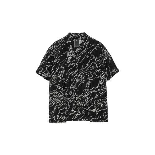 Maharishi Basquiat Collaboration Shirts Unisex Black