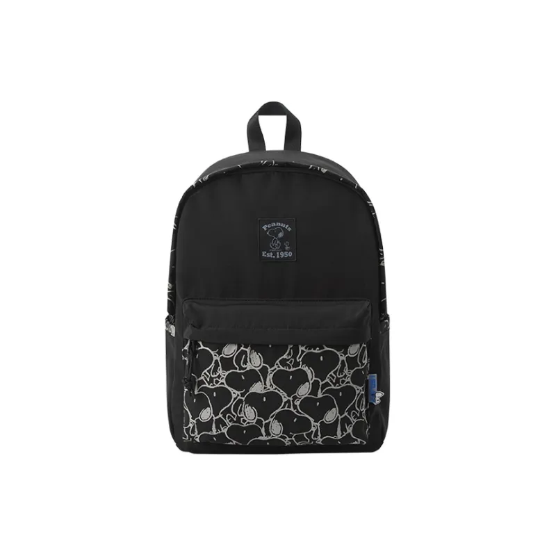 SEM/R Polyester Laptop Backpack Large Size Unisex Ecru/Black-1