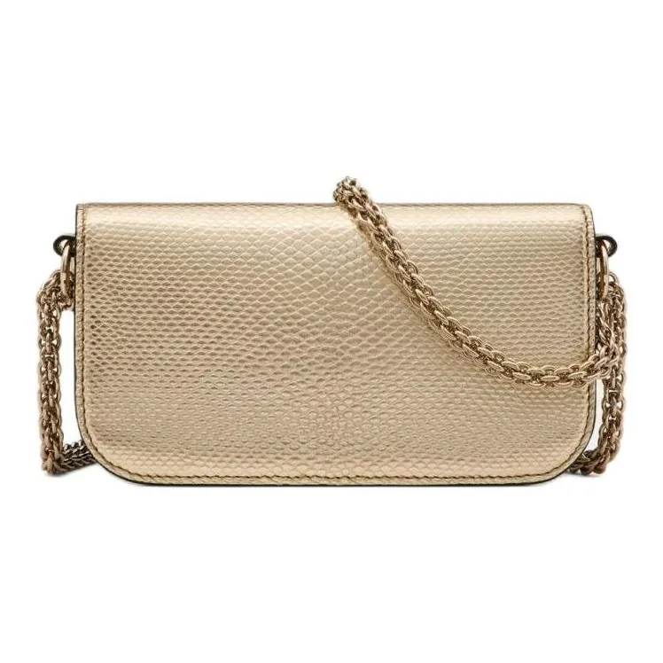 Valentino GARAVANILocò Crystal With Leather Portable Crossbody Bag, Shoulder Bag Women's Metallic-3