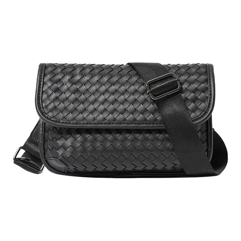 CARTELO PVC Small Square Bag Shoulder Bag Crossbody Bag Cell Phone Pouch Large Size Unisex Black-0