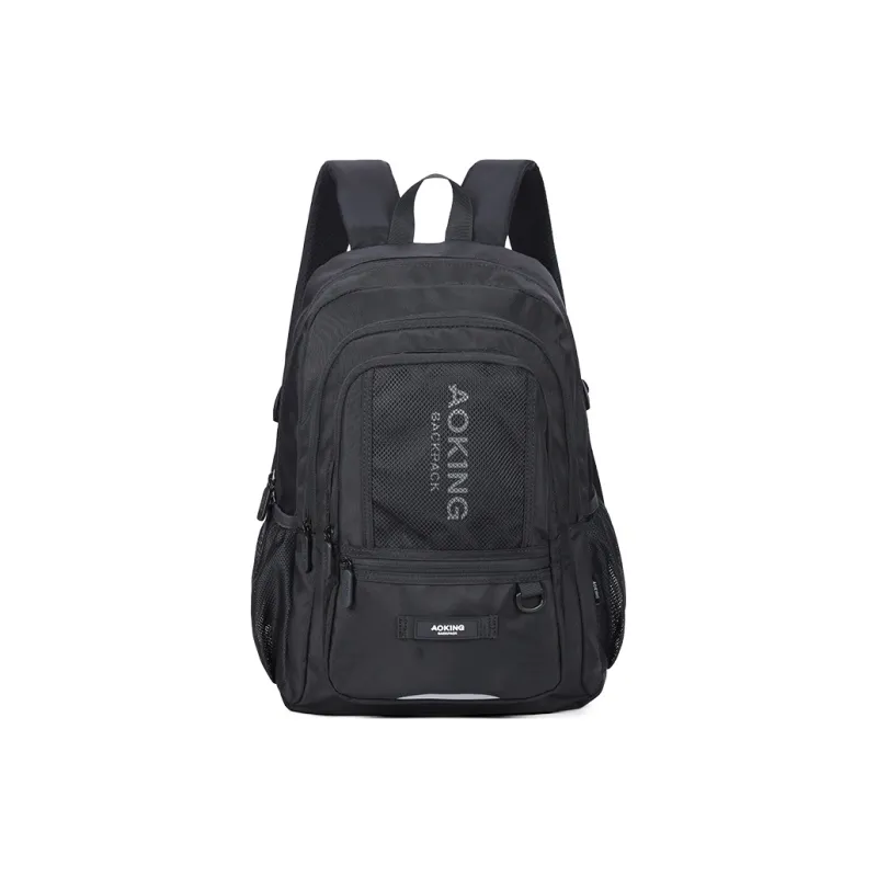 AOKING AK Polyester Versatile Casual Backpack Regular Unisex Black/Pink/Purple/Khaki-0