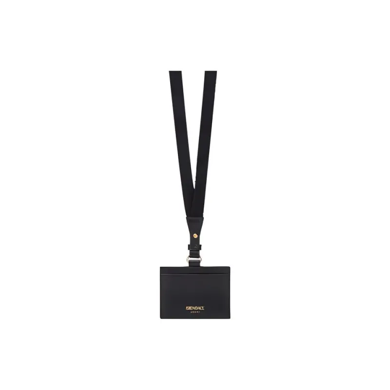 FANSIZHE VERSACE Cow Leather Card Holder Men's Black-1