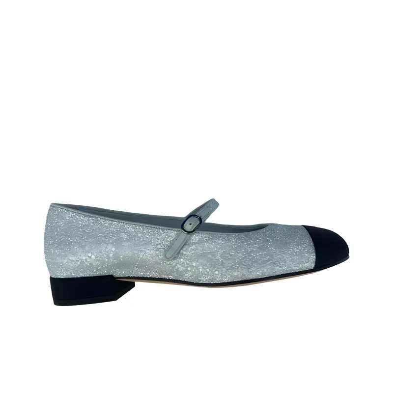 CHANEL Flat Casual Single Shoes Women's Blue Black-2