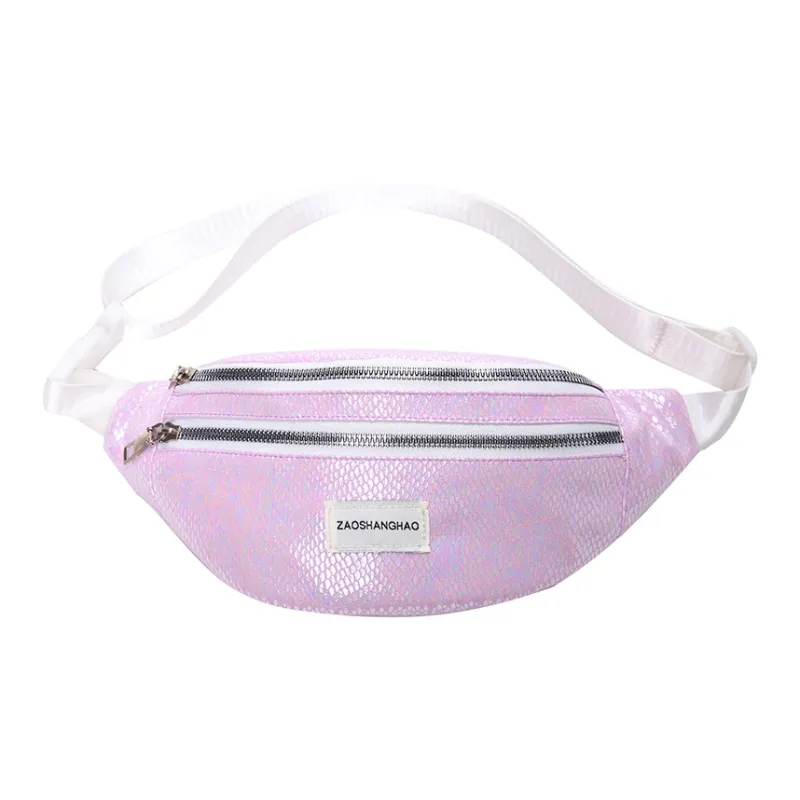 MOK Nylon Sling Bag Unisex White/Black/Violet/Pink-7