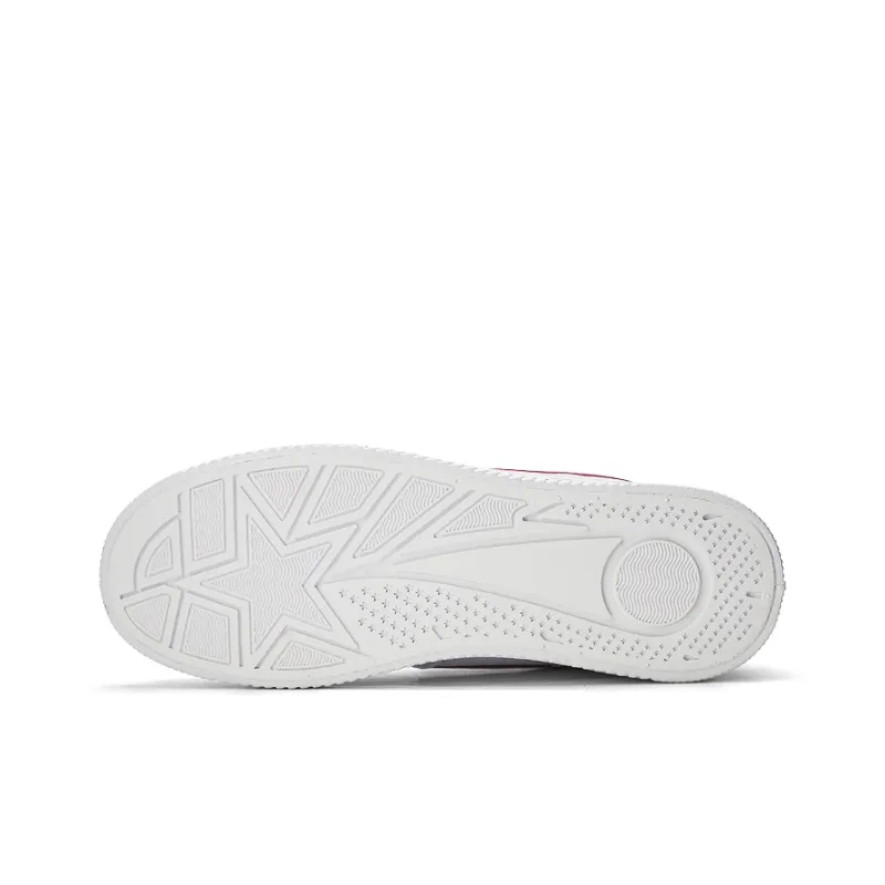 Warrior Small White Shoes Anti Slip Wear Resistant Lightweight Breathable Low Top Skateboard Shoes Unisex-4