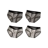F Set-Urban-Chic Style Sporty Style-Gray+Gray+White+White (4 Pack)