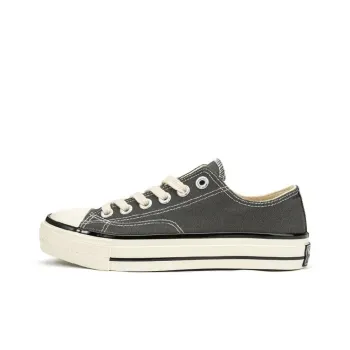 Dafu Leaps Forward Anti Slip Wear Resistant Breathable Lightweight Low Top Canvas Shoes Unisex Gray