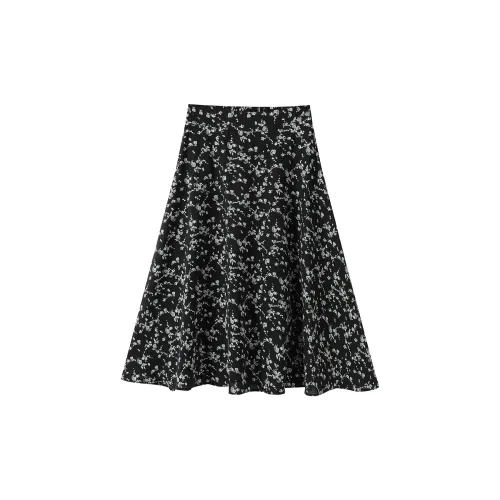 Jonah Anda Casual Long Skirts Women's Black