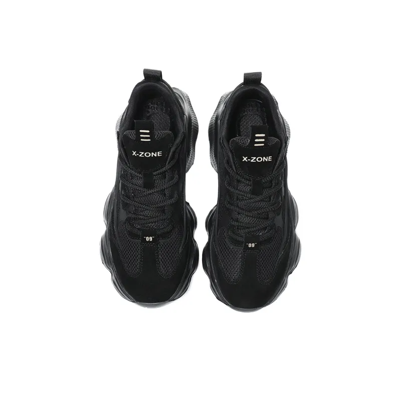 X-ZONE Breathable Impact-Resistant Lightweight Height Increasing Low-Top Chunky Sneakers Men's-12