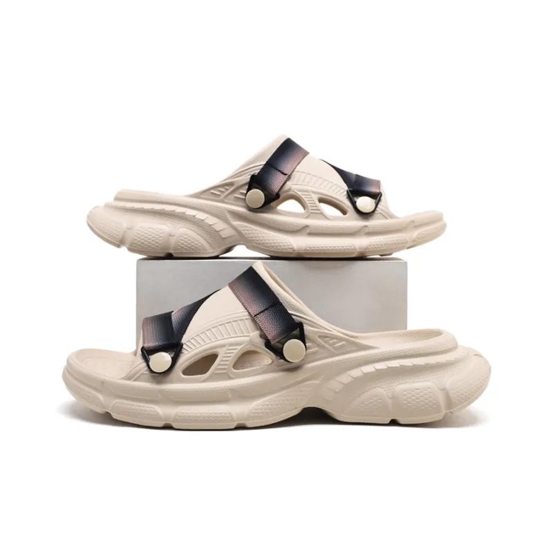 Slazenger Slide Strap Slippers Men's Beige-4