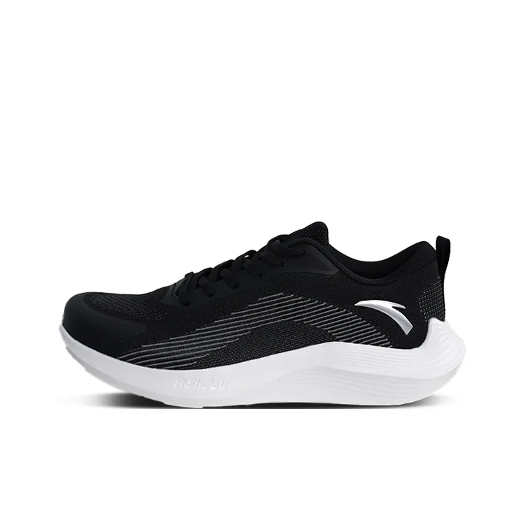Anta Low Top Running Shoes Men's Black White-0