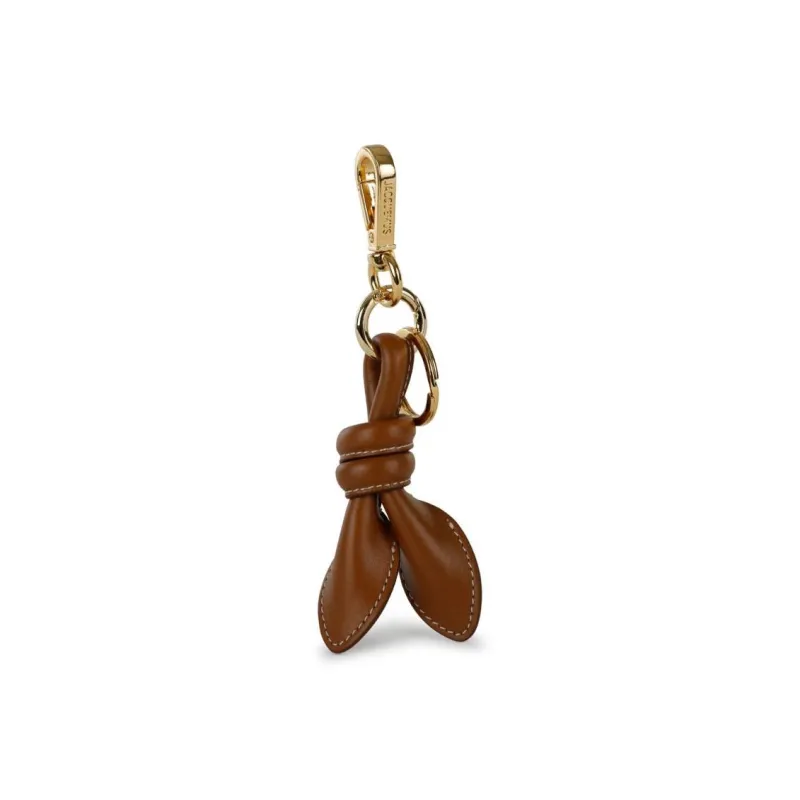 Jacquemus Cow Leather Keychains Women's Brown-0