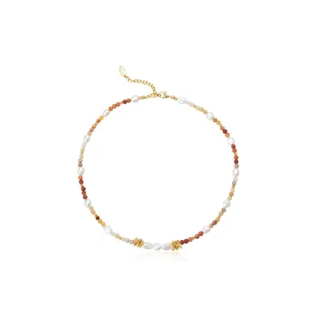 Amber Lollipop Seed Bead Jade Necklaces Women's