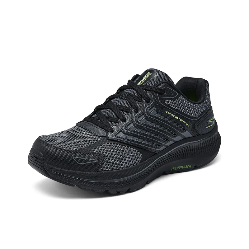 Skechers WOMEN'S GO Series Anti Slip Wear Resistant Low Top Running Shoes Men's Black-3