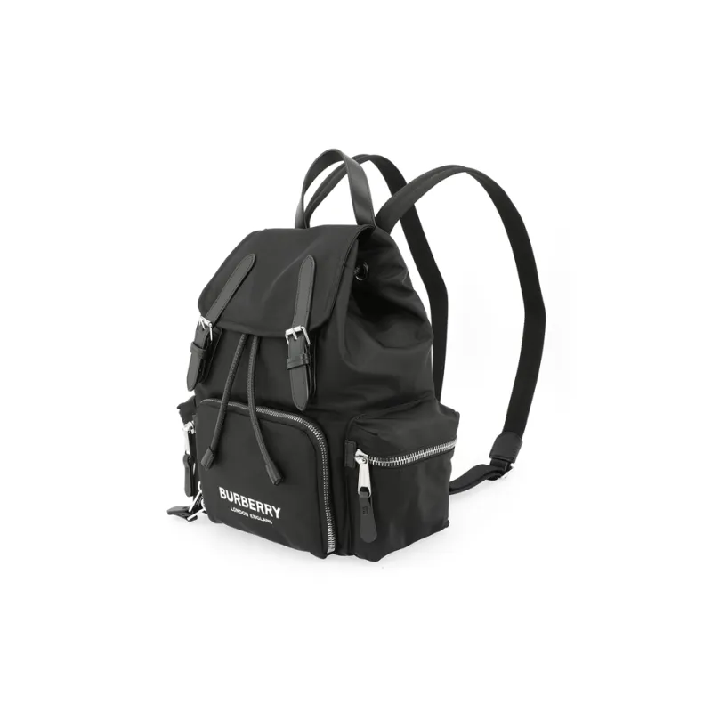 Burberry Nylon Canvas Backpack Women's Black-2