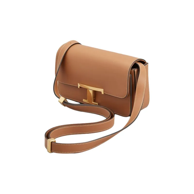 TOD'S T Timeless Logo Plaque Shoulder Bag-1