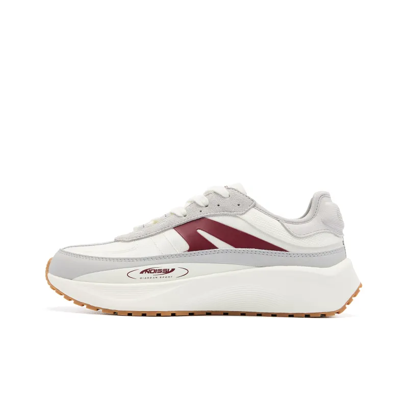 QIAODAN Monologue 3.0 Casual Shoes Women's Low Top Ivory Vermilion Red-0