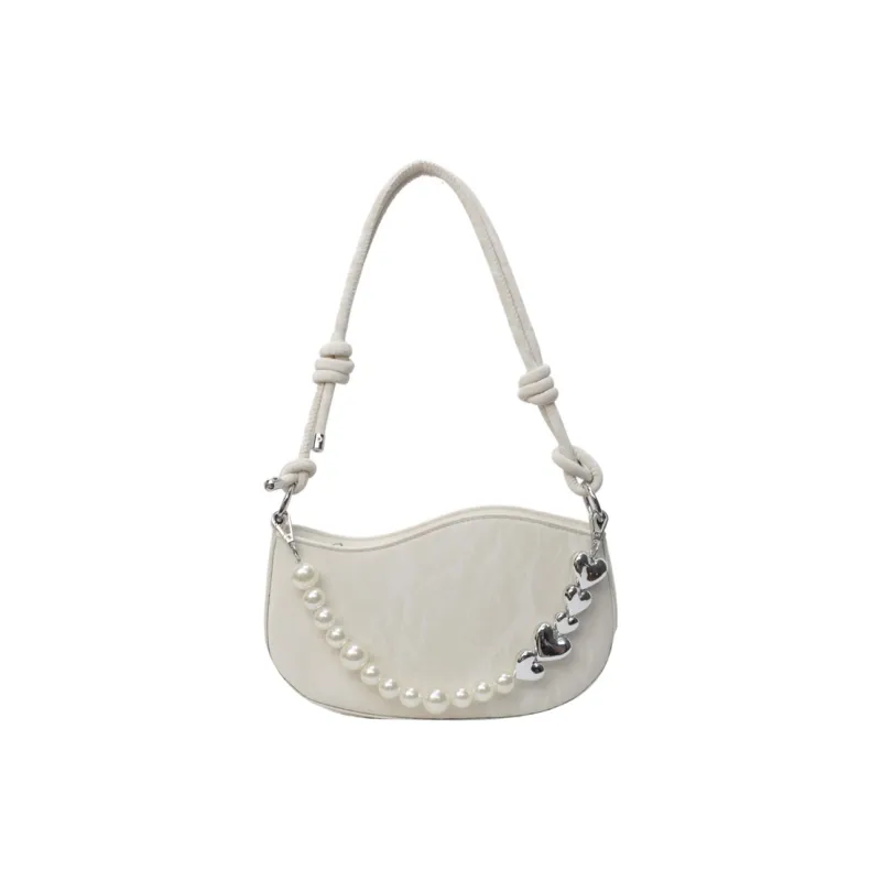 DCLOUD PU Crossbody Bag Shoulder Bag Medium Size Women's White Box/Pink Box-17