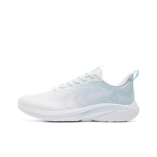 PEAK Running Shoes Women's Low-Top All White/Orchid