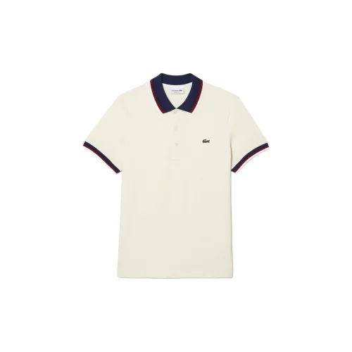 LACOSTE Polo Shirts Men White