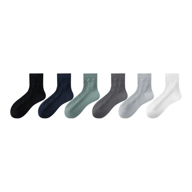 MIIOW Mid Calf Socks Men's Combo Set-7