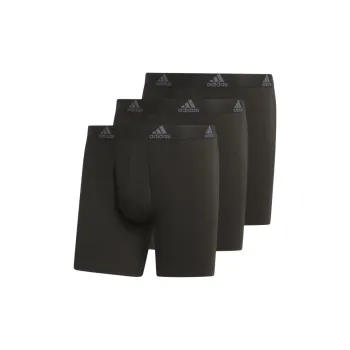 Adidas Free Shipping With AdiClub Performance Mesh Graphic Boxer Briefs 3 Pack