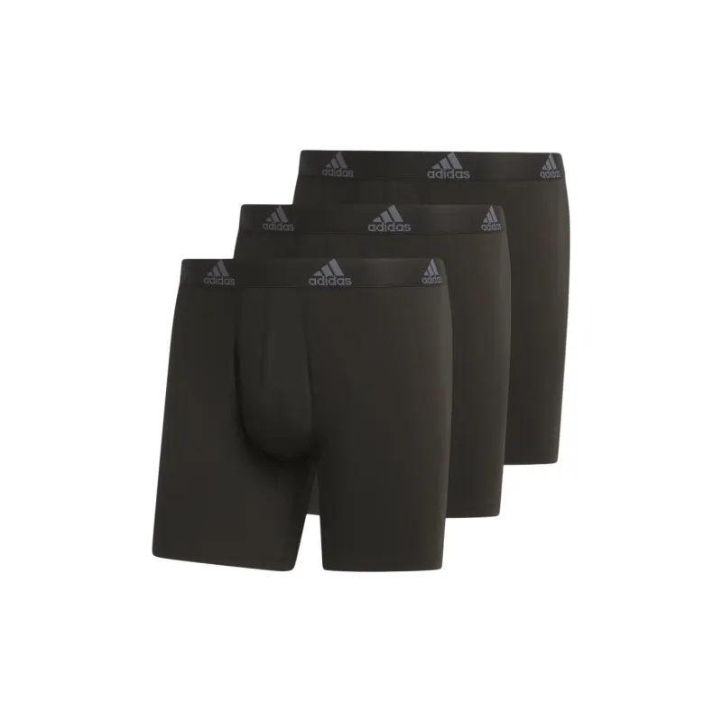 Adidas Free Shipping With AdiClub Performance Mesh Graphic Boxer Briefs 3 Pack-0