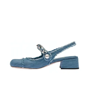 MIU MIU Casual Single Shoes Women's Blue